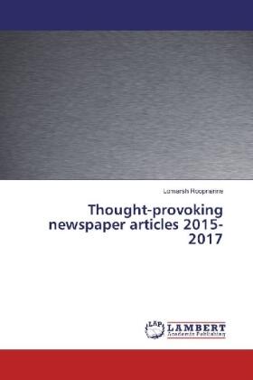 Roopnarine |  Thought-provoking newspaper articles 2015-2017 | Buch |  Sack Fachmedien