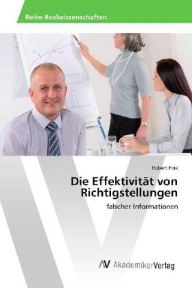 Fink | Die Effektivität von Richtigstellungen | Buch | 978-620-220313-5 | sack.de