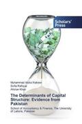 Abdul Kabeer / Rafique / Khan |  The Determinants of Capital Structure: Evidence from Pakistan | Buch |  Sack Fachmedien