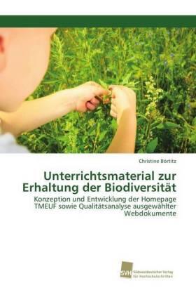 Börtitz |  Unterrichtsmaterial zur Erhaltung der Biodiversität | Buch |  Sack Fachmedien