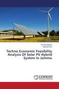 Baboria / Kaur |  Techno Economic Feasibility Analysis Of Solar PV Hybrid System In Jammu | Buch |  Sack Fachmedien