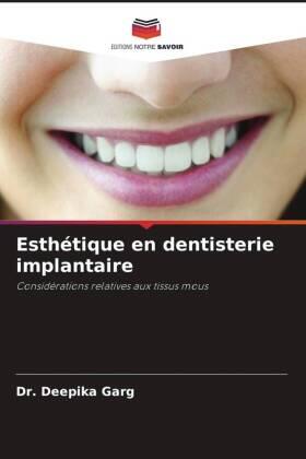 Garg |  Esthétique en dentisterie implantaire | Buch |  Sack Fachmedien