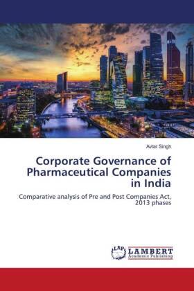 Singh |  Corporate Governance of Pharmaceutical Companies in India | Buch |  Sack Fachmedien