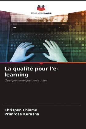 Chiome / Kurasha |  La qualité pour l'e-learning | Buch |  Sack Fachmedien