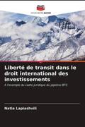 Lapiashvili |  Liberté de transit dans le droit international des investissements | Buch |  Sack Fachmedien