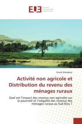 Matabaro | Activité non agricole et Distribution du revenu des ménages ruraux | Buch | 978-620-341405-9 | sack.de