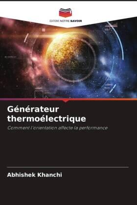 Khanchi |  Générateur thermoélectrique | Buch |  Sack Fachmedien