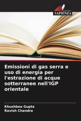 Gupta / Chandra |  Emissioni di gas serra e uso di energia per l'estrazione di acque sotterranee nell'IGP orientale | Buch |  Sack Fachmedien