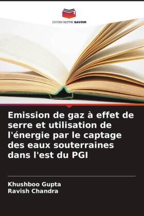 Gupta / Chandra |  Emission de gaz à effet de serre et utilisation de l'énergie par le captage des eaux souterraines dans l'est du PGI | Buch |  Sack Fachmedien
