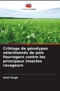 Singh |  Criblage de génotypes sélectionnés de pois fourragers contre les principaux insectes ravageurs | Buch |  Sack Fachmedien