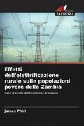 Phiri |  Effetti dell'elettrificazione rurale sulle popolazioni povere dello Zambia | Buch |  Sack Fachmedien