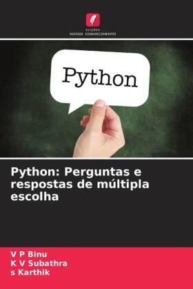 Binu / Subathra / Karthik |  Python: Perguntas e respostas de múltipla escolha | Buch |  Sack Fachmedien