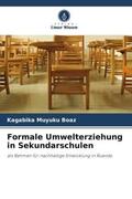 Muyuku Boaz |  Formale Umwelterziehung in Sekundarschulen | Buch |  Sack Fachmedien