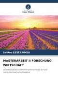 Essessinou |  MASTERARBEIT II FORSCHUNG WIRTSCHAFT | Buch |  Sack Fachmedien