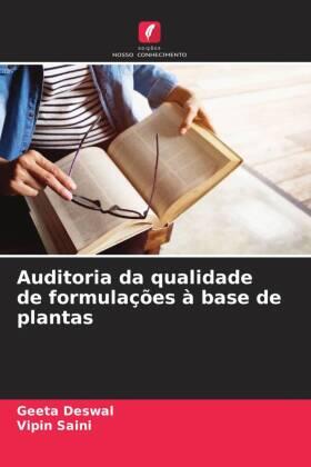 Deswal / Saini |  Auditoria da qualidade de formulações à base de plantas | Buch |  Sack Fachmedien