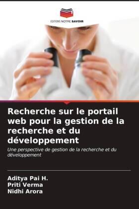 Pai H. / Verma / Arora |  Recherche sur le portail web pour la gestion de la recherche et du développement | Buch |  Sack Fachmedien