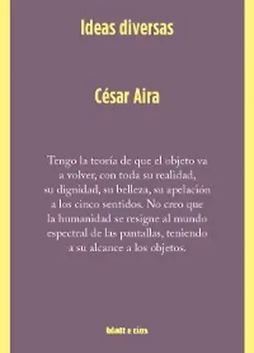 Aira |  Ideas diversas | eBook | Sack Fachmedien