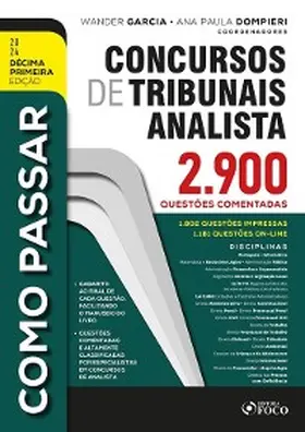Nishiyama / Dompieri / Garcia |  Como Passar em Concursos de Tribunais Analista - 11ª Ed - 2024 | eBook | Sack Fachmedien