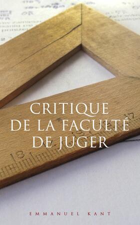 Kant |  Critique de la faculté de juger | eBook | Sack Fachmedien