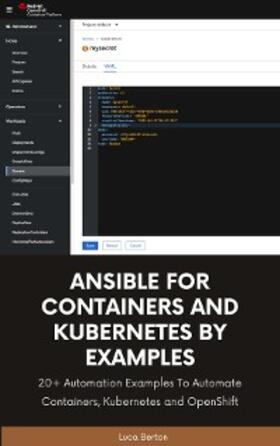 Berton |  Ansible For Containers and Kubernetes By Examples | eBook | Sack Fachmedien