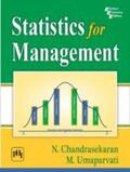 Chandrasekaran |  Statistics for Management | Buch |  Sack Fachmedien