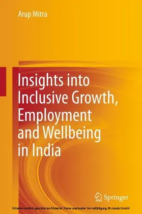 Mitra |  Insights into Inclusive Growth, Employment and Wellbeing in India | eBook | Sack Fachmedien