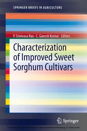 Rao / Kumar | Characterization of Improved Sweet Sorghum Cultivars | E-Book | www.sack.de