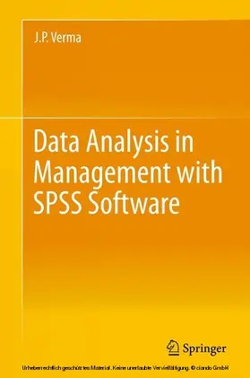 Verma | Data Analysis in Management with SPSS Software | E-Book | sack.de