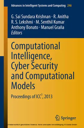 Krishnan / Anitha / Lekshmi | Computational Intelligence, Cyber Security and Computational Models | E-Book | sack.de