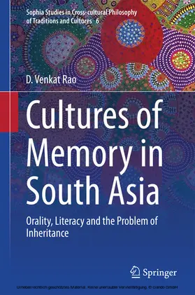 Rao |  Cultures of Memory in South Asia | eBook | Sack Fachmedien