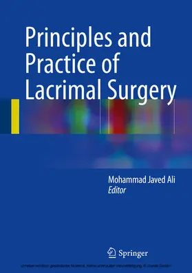 Javed Ali |  Principles and Practice of Lacrimal Surgery | eBook | Sack Fachmedien