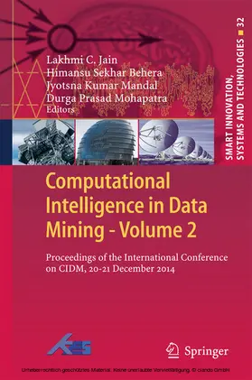 Jain / Behera / H.S. |  Computational Intelligence in Data Mining - Volume 2 | eBook | Sack Fachmedien