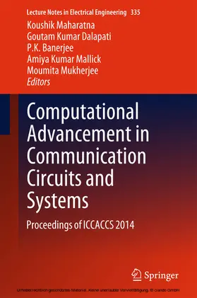 Maharatna / Dalapati / Banerjee | Computational Advancement in Communication Circuits and Systems | E-Book | sack.de