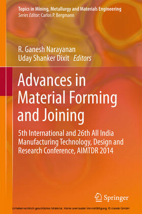 Narayanan / Dixit | Advances in Material Forming and Joining | E-Book | sack.de