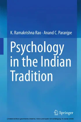 Rao / Paranjpe |  Psychology in the Indian Tradition | eBook | Sack Fachmedien