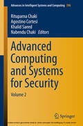 Chaki / Cortesi / Saeed |  Advanced Computing and Systems for Security | eBook | Sack Fachmedien