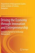 Department of Management Studies, |  Driving the Economy through Innovation and Entrepreneurship | Buch |  Sack Fachmedien