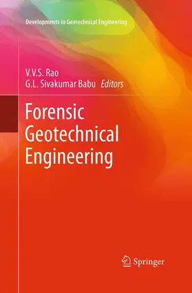 Sivakumar Babu / Rao |  Forensic Geotechnical Engineering | Buch |  Sack Fachmedien