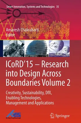 Chakrabarti |  ICoRD'15 - Research into Design Across Boundaries Volume 2 | Buch |  Sack Fachmedien