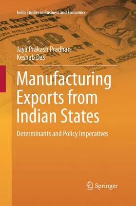 Das / Pradhan |  Manufacturing Exports from Indian States | Buch |  Sack Fachmedien
