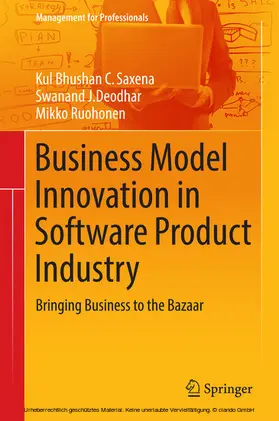 Saxena / Deodhar / Ruohonen |  Business Model Innovation in Software Product Industry | eBook | Sack Fachmedien