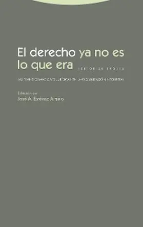 Estévez Araújo |  El derecho ya no es lo que era | eBook | Sack Fachmedien