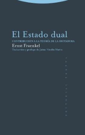 Fraenkel |  El Estado dual | eBook | Sack Fachmedien