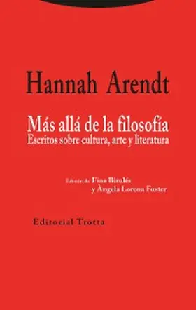 Arendt |  Más allá de la filosofía | eBook | Sack Fachmedien