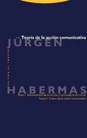Habermas |  Teoría de la acción comunicativa | eBook | Sack Fachmedien