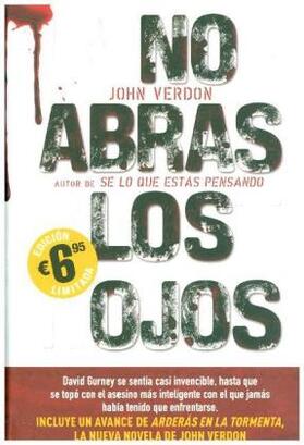 Verdon |  No Abras Los Ojos | Buch |  Sack Fachmedien
