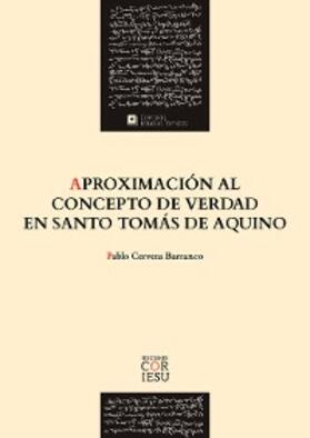 Cervera Barranco |  Aproximación al concepto de verdad en santo Tomás de Aquino | eBook | Sack Fachmedien
