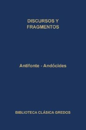 Antifonte / Andócides |  Discursos y fragmentos | eBook | Sack Fachmedien