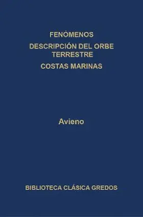 Avieno |  Fenómenos. Descripción del Orbe terrestre. Costas marinas. | eBook | Sack Fachmedien