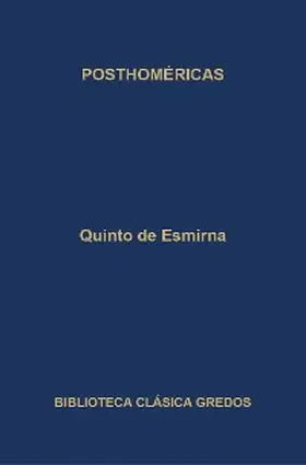 de Esmirna |  Posthoméricas | eBook | Sack Fachmedien